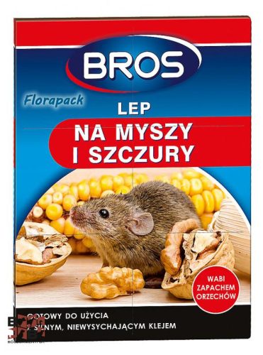 Bros egérfogó ragasztós lap mogyoró aromával