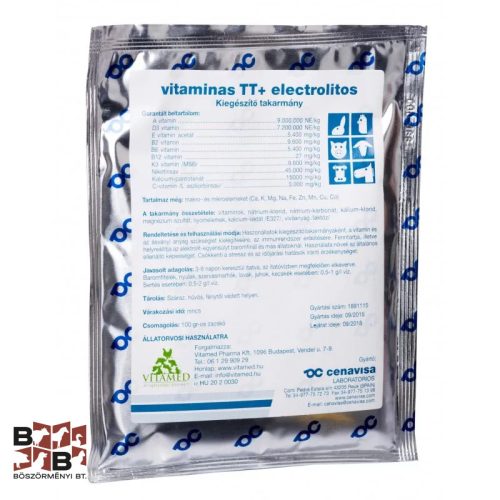 Vitaminas TT+electrolitos 100gr.