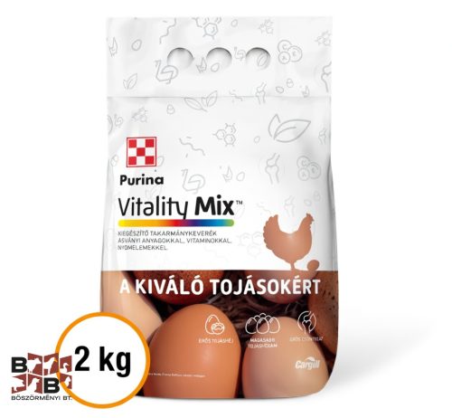 Purina Tojó Vitalitymix 2kg Kiváló tojásokért Kiegészítő takarmánykeverék