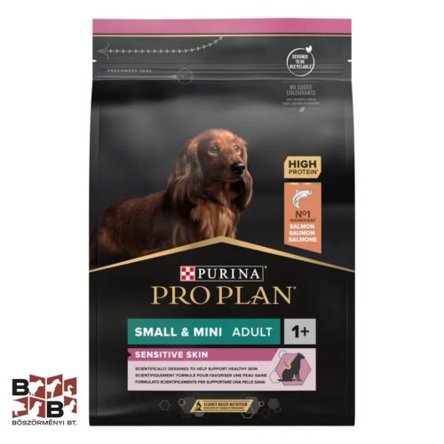 PRO PLAN Small & Mini Adult SENSITIVE DIGESTION lazacban gazdag száraz kutyaeledel 3kg