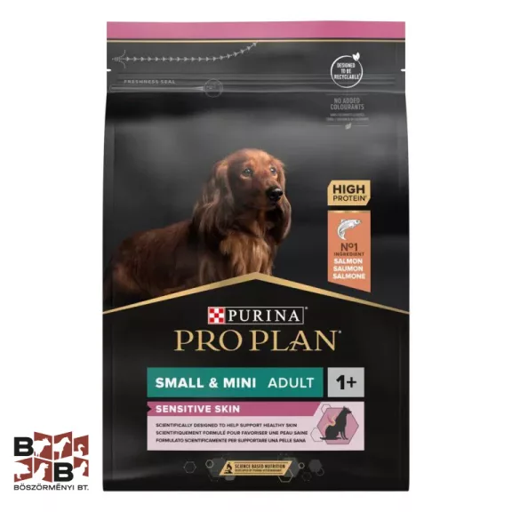 PRO PLAN Small & Mini Adult SENSITIVE DIGESTION lazacban gazdag száraz kutyaeledel 3kg PRO PLAN Small & Mini Adult SENSITIVE DIGESTION lazacban gazdag száraz kutyaeledel 3kg