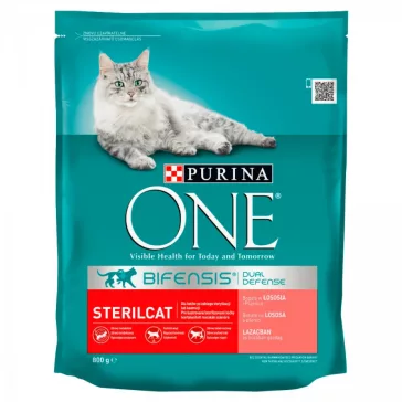 Purina One Sterilcat lazacban és búzában 800 g