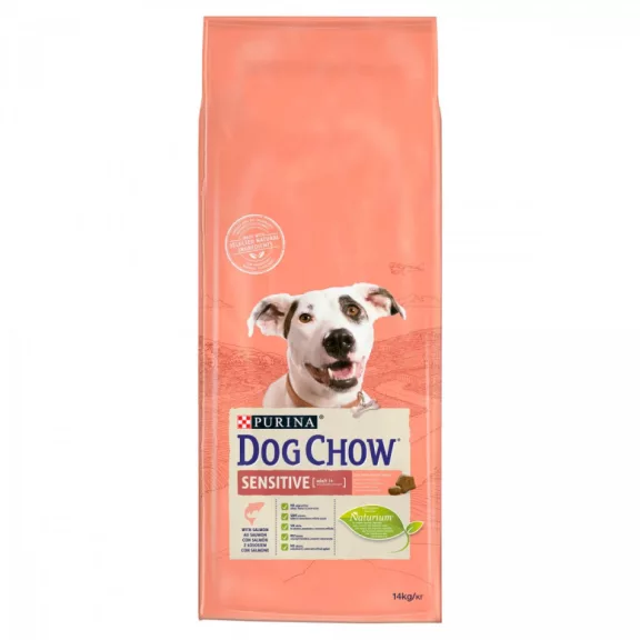 Dog Chow Sensitive száraz kutyaeledel lazaccal 14 kg Dog Chow Sensitive száraz kutyaeledel lazaccal 14 kg