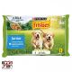 Friskies Junior teljes értékű eledel kölyökkutyáknak csirkével-borsóval aszpikban 4 x 100 g (400 g)