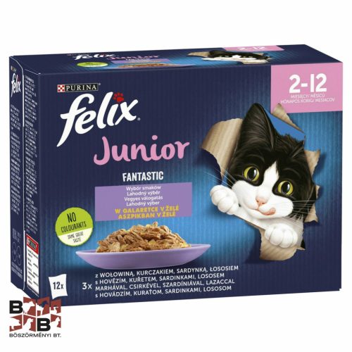 Felix Fantastic Junior Vegyes Válogatás Aszpikban 12x85g