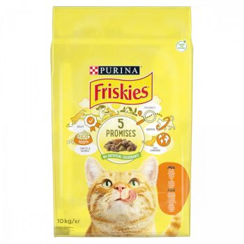   Friskies száraz macskaeledel csirkével és hozzáadott zöldségekkel 10 kg