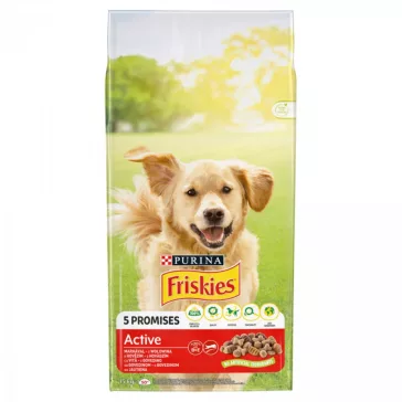 Friskies Active száraz kutyaeledel marhával 15 kg