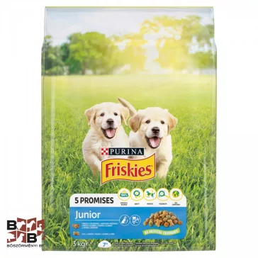   Friskies Junior száraz kutyaeledel csirkével, zöldségekkel és tejjel 3 kg