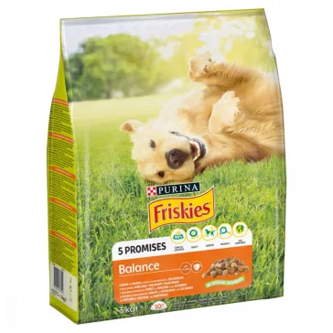   Friskies Balance száraz kutyaeledel csirkével és zöldségekkel 3 kg