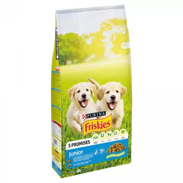   Friskies Junior száraz kutyaeledel csirkével, zöldségekkel és tejjel 15 kg