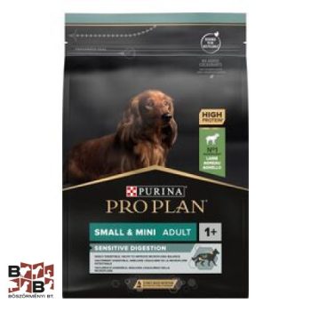   PRO PLAN Small & Mini Adult SENSITIVE DIGESTION bárányban gazdag száraz kutyaeledel 3kg