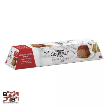   GOURMET Revelations pastétom marhával és szósszal nedves macskaeledel