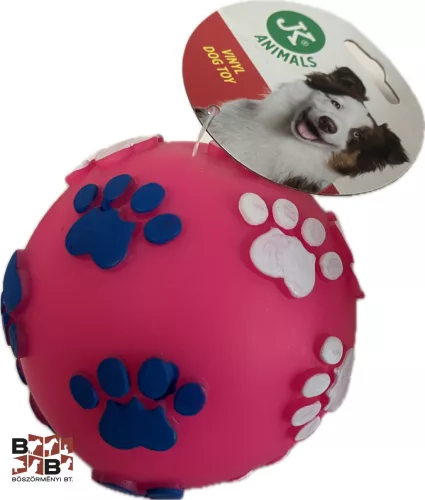 JK Animals Tappancsmintás műanyag labda 12 cm több színben