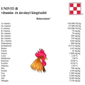UNIVIT-B vitamin- és ásványi kiegészítő 2kg
