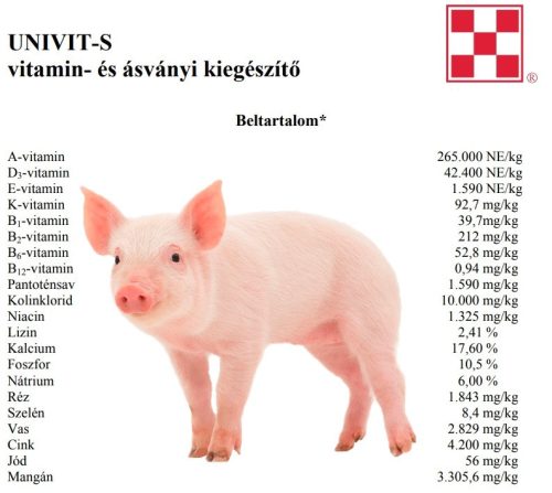 UNIVIT-S vitamin- és ásványi kiegészítő 2kg