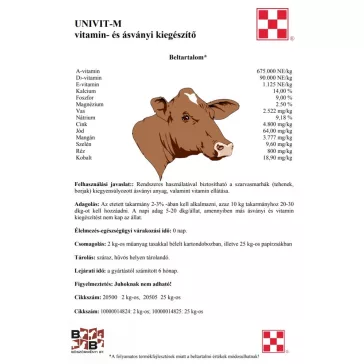 UNIVIT-M vitamin- és ásványi kiegészítő 2kg