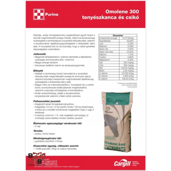 Purina Omolene 300 tenyészkanca és csikó 20kg