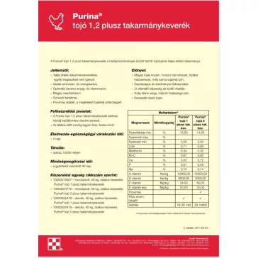 Purina tojó 1 plusz takarmánykeverék