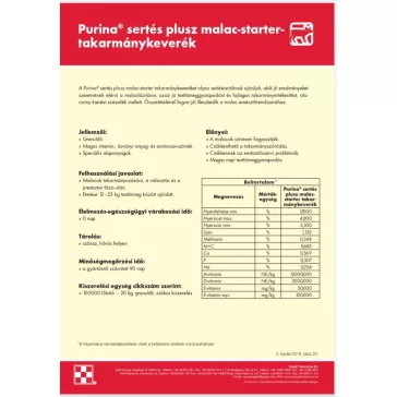 Purina sertés plusz malac-starter takarmánykeverék 20kg