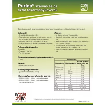 Purina szarvas és őz extra takarmánykeverék 40kg