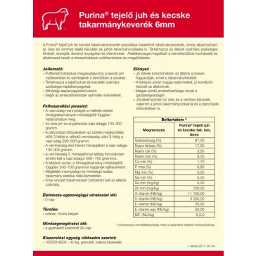 Purina tejelő juh és kecske takarmánykeverék  40kg