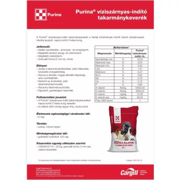 Purina víziszárnyas indító takarmánykeverék 20kg