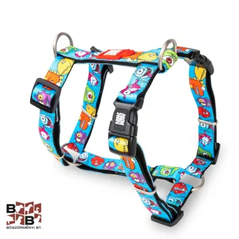   Max&Molly H-Harness - Little Monsters/XS - nyomkövetős kutyahám