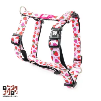   Max&Molly H-Harness - Strawberry Dream/XS- nyomkövetős kutyahám