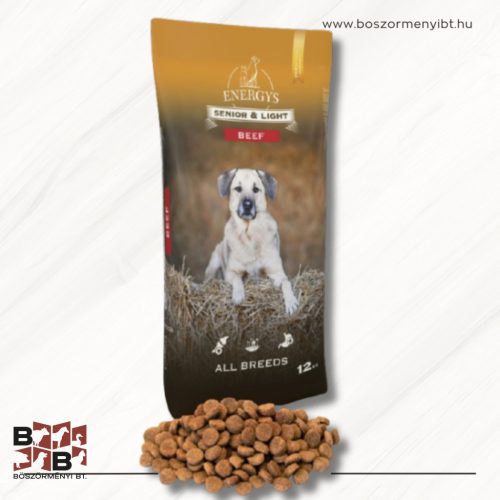 Energys Senior & Light All Breeds Beef 12 kg-os idősebb és túlsúlyos kutyáknak