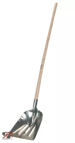 Gabona és hólapát - alumínium, 41 x 33 cm, élvédő nélkül és bükkfa nyéllel