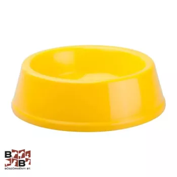 Műanyag sárga kutyatál 20 cm