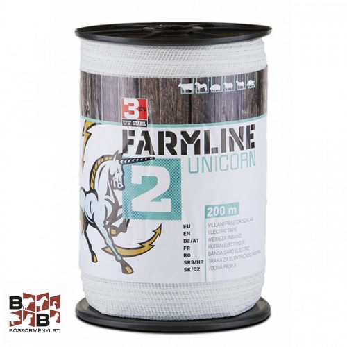 FARMLINE Unicorn 2 villanypásztor szalag 200m 20mm