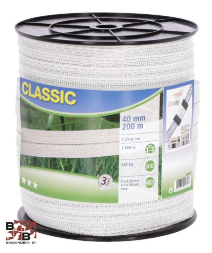 CORRAL CLASSIC villanypásztor szalag 200m 40mm