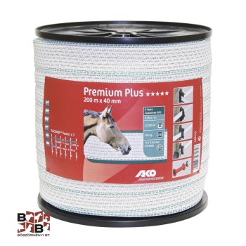Premium Plus villanypásztor szalag fehér/zöld
