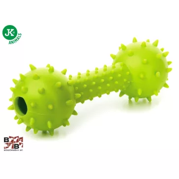 JK Animals tüskés csörgős súlyzó 14 cm zöld
