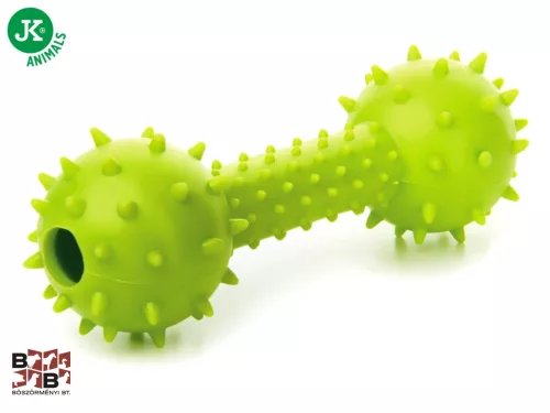 JK Animals tüskés csörgős súlyzó 14 cm zöld