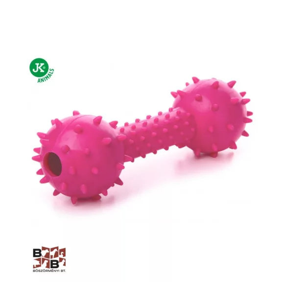JK Animals tüskés csörgős súlyzó 14 cm rózsaszín JK Animals tüskés csörgős súlyzó 14 cm rózsaszín