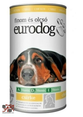 EURO DOG kutyakonzerv 1240g csirkehússal