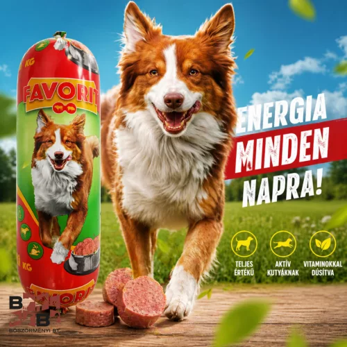 Favorit kutyaszalámi marha-sertéshússal 1000g