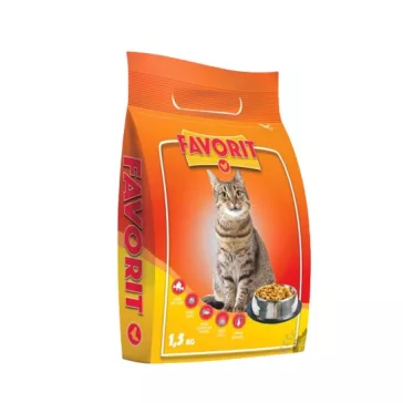 Favorit Csirkés száraz macskaeledel 1,5kg