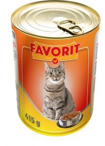 Favorit macskaeledel konzerv baromfi húsos 415g