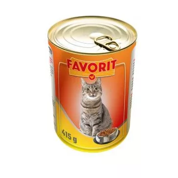 Favorit macskaeledel konzerv baromfi húsos 415g
