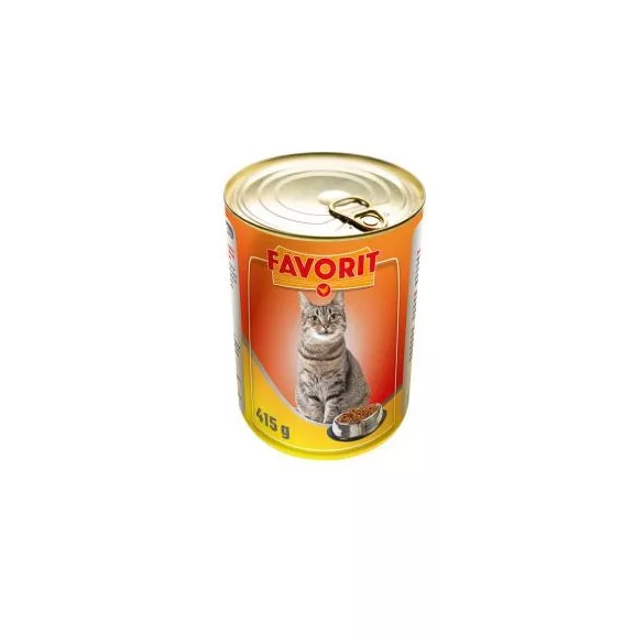 Favorit macskaeledel konzerv baromfi húsos 415g Favorit macskaeledel konzerv baromfi húsos 415g