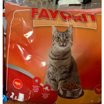 Favorit alutasakos macskaeledel marha-csirke 4x100g