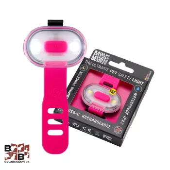   Max&Molly Matrix Ultra Led - Safety Light - Pink- Kutya lámpa