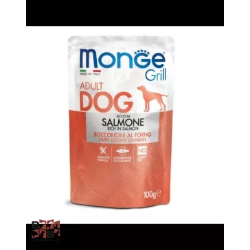 MONGE Dog Grill Lazac 100g