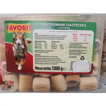 Favorit jutalomfalat töltött kutyakeksz 1,3kg