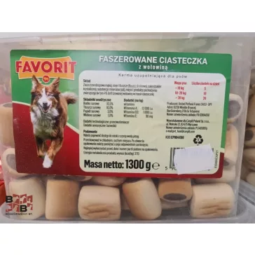 Favorit jutalomfalat töltött kutyakeksz 1kg