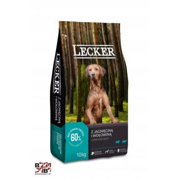 Lecker száraz kutyaeledel marha,bárány 10 kg