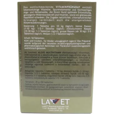 Lavet Multivitamin - Algás tabletta kutyáknak 50db